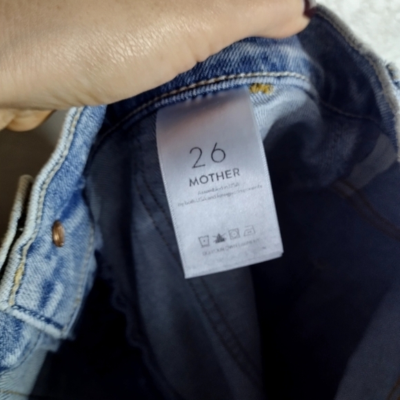 Mother The Wrapper Patch Spring Ankle Jeans in Marrakesh Days sz 26 - Picture 9 of 11